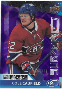 2021-22 UD Ice Sub Zero Rookie Cole Caufield /999 č. SZ-59