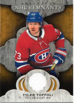 2021-22 UD Artifacts NHL Remants Tyler Toffoli č. NR-TT