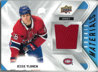 2021-22 UD Series 2 Rookie Materials Jesse Ylonen č. RM-JY
