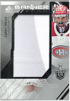 2021-22 UD SP Game Used Banner Year Carey Price č. BYSC-CP