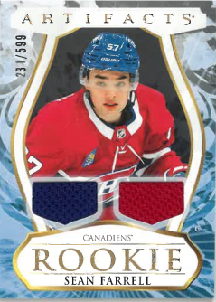 2023-24 UD Artifacts Rookie Material Jersey Sean Farrell /599 č. 186