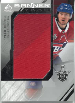 2021-22 UD SP Game Used Banner Year Tyler Toffoli č. BYSC-TT
