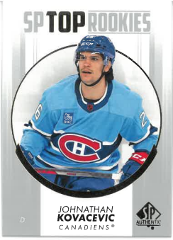 2022-23 UD SP Authentic SP Top Rookies Johnathan Kovacevic č. TR-31