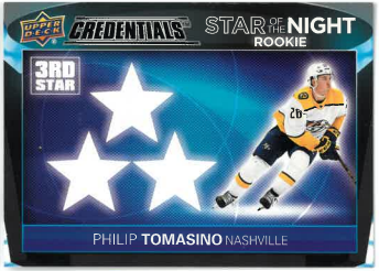 2021-22 UD Credentials Star Of The Night Rookie Philip Tomasino č. 3SR-4