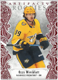 2025-26 UD Artifacts Ruby Red Rookie Ozzy Wiesblatt /599 č. 171