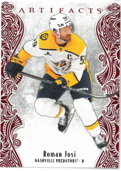 2025-26 UD Artifacts Ruby Red Roman Josi /599 č. 83
