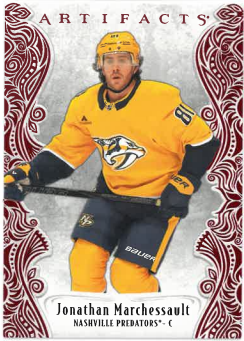 2025-26 UD Artifacts Ruby Red Jonathan Marchessault /599 č. 121