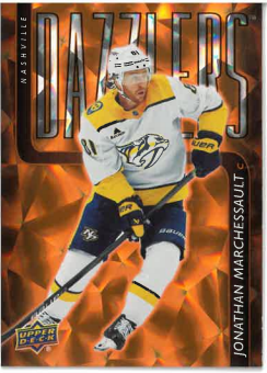2025-26 UD Series I Dazzlers Orange Jonathan Marchessault č. DZ-33