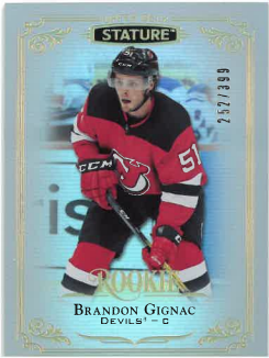 2019-20 UD Stature Rookie Brandon Gignac /399 č. 183