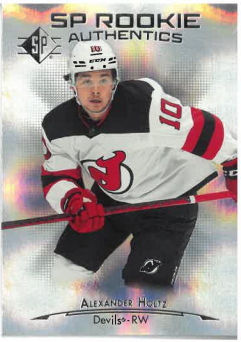 2021-22 UD SP Rookie authentic Patterned Foilboard Alexander Holtz č. 128
