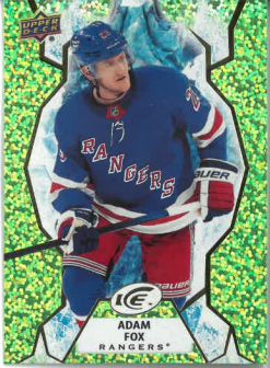 2021-22 UD Ice Green Adam Fox č. 78