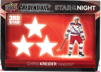 2021-22 UD Credentials Star Of The Night Chris Kreider č. 3S-8