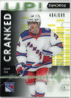2022-23 UD Synergy Cranked Up! Adam Fox /699 č. CU-AF