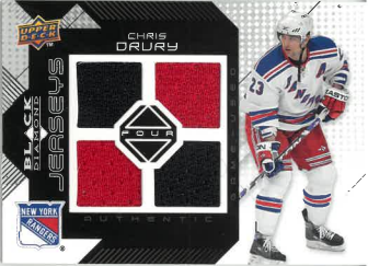 2008-09 UD Black Diamond Four Jersey Chris Drury č. BDJ-CD