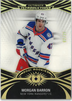 2021-22 UD Ultimate Collection Introductions Morgan Barron /25 č. UI-47