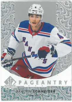 2022-23 UD SP Authentic Pageantry Braden Schneider č. P-70