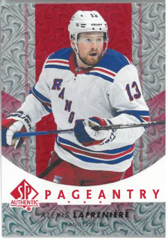 2022-23 UD SP Authentic Pageantry Red Alexis Lafreniere č. P-13