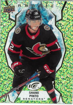 2021-22 UD Ice Green Rookie Shane Pinto č. 142