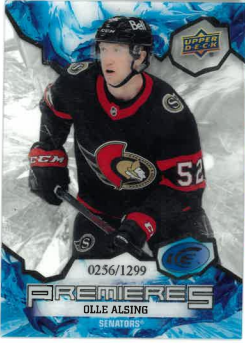 2021-22 UD Ice Premieres Olle Alsing /1299 č. 168