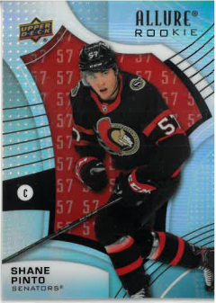 2021-22 UD Allure Jersey Number Rookie Shane Pinto /199 č. 138