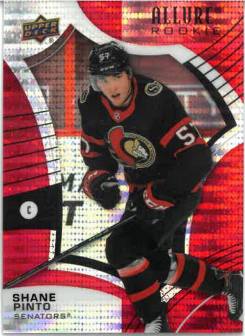 2021-22 UD Allure Red Rainbow Rookie Shane Pinto č. 138