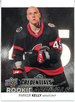 2021-22 UD Credentials Rookie Arrivals Parker Kelly č. RA-47