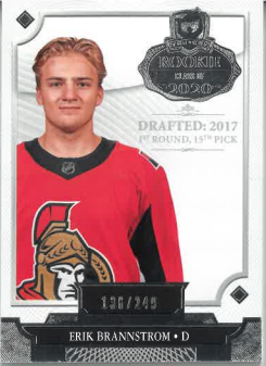 2019-20 UD The Cup Rookie Class Of 2020 Erik Brannstrom /249 č. 2020-EB