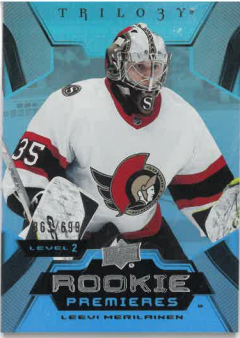 2023-24 UD Trilogy Rookie Premieres Leevi Merilainen /699 č. 155
