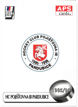 1995-96 APS HC Pojišťovna IB Pardubice Logo Teamu