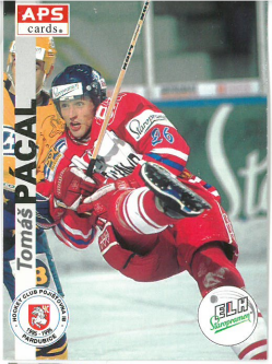 1996-97 APS Tomáš Pácal HC Pojišťovna Pardubice č. 148