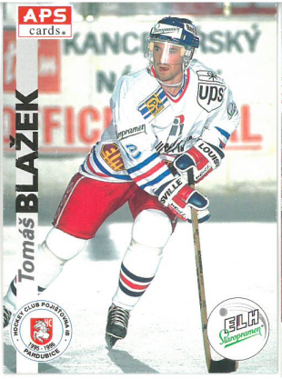 1996-97 APS Tomáš Blažek HC Pojišťovna Pardubice č. 156