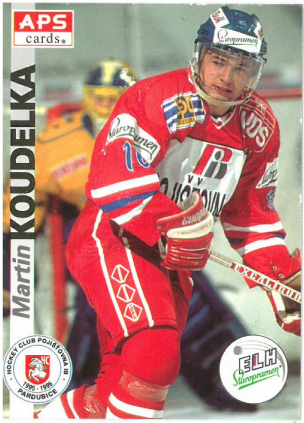 1996-97 APS Martin Koudelka HC Pojišťovna Pardubice č. 160