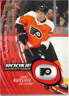 2022-23 UD Trilogy Rookie Renditions Isaac Ratcliffe /799 č. RR-19