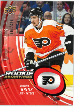 2022-23 UD Trilogy Bobby Brink Rookie Renditions /799 č. RR-11