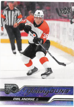 2023-24 UD Series II Young Guns Emil Andrae č. 466