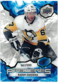 2021-22 UD Ice Premieres Radim Zohorna /999 č. 183
