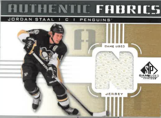 2011-12 UD SP Game Used Authentic Fabrics Jordan Staal č. SF-ST