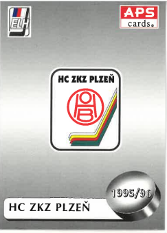 1995-96 APS HC ZKZ Plzeň Logo Teamu