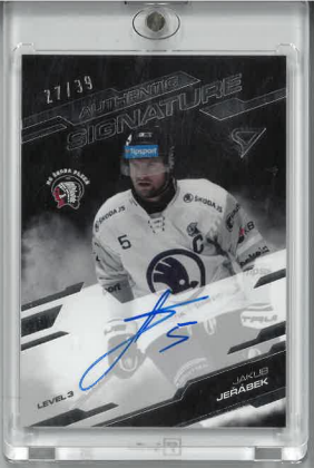 2025-26 SportZoo Tipsport ELH Serie 1 Authentic Signature Jakub Jeřábej /39 č. SL3-JE