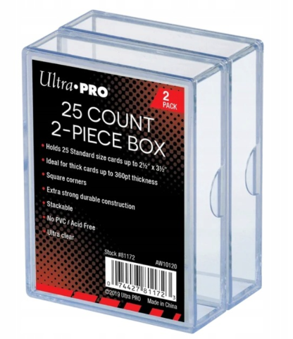 Ultra PRO Plastová krabička na 25 karet 2-dílná, 1 ks