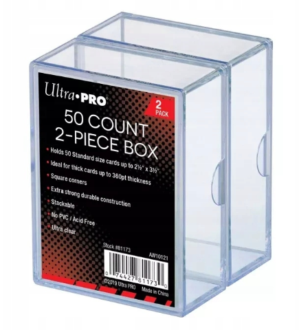 Ultra PRO Plastová krabička na 50 karet 2-dílná, 1 ks