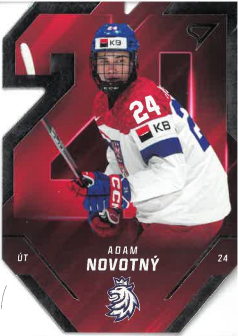 2024-25 SportZoo Hokejové Česko Team 20 Adam Novotný č. TE-18