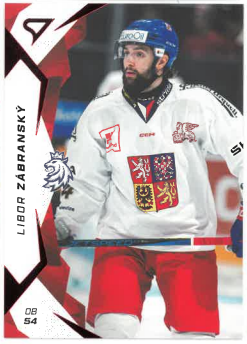2024-25 SportZoo Hokejové Česko Red Libor Zábranský č. 27