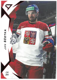 2024-25 SportZoo Hokejové Česko Red Jan Ščotka č. 24