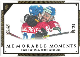 2024 Legendary Cards Memorable Moments Gold Pastrňák-Kundrátek /20 č. MO-79