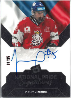 2021-22 MK National Pride Signatures David Jiříček /35 č. NPS-DJ