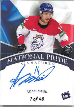 2022-23 MK National Pride Signatures Adam Musil 1 of 46
