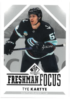 2023-24 UD SP Authentic Freshman Focus Tye Kartye č. FF-49