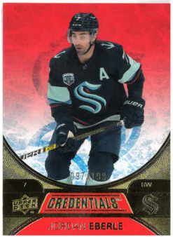 2021-22 UD Credentials Orange Jordan Eberle /199 č. 45