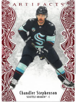 2025-26 UD Artifacts Ruby Red Chandler Stephenson /599 č. 10